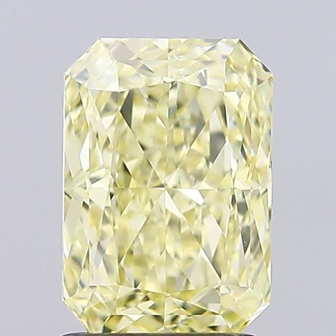 Loose Diamond - RADIANT 1.59ct Fancy Intense Yellow VVS2: Loose Diamond - RADIANT 1.59ct Fancy Intense Yellow VVS2 Source: This is a real non-mined Diamond that has been grown in a lab Shape: RADIANT Carats: 1.59 Color: Fancy Intense Yellow Certification: IG