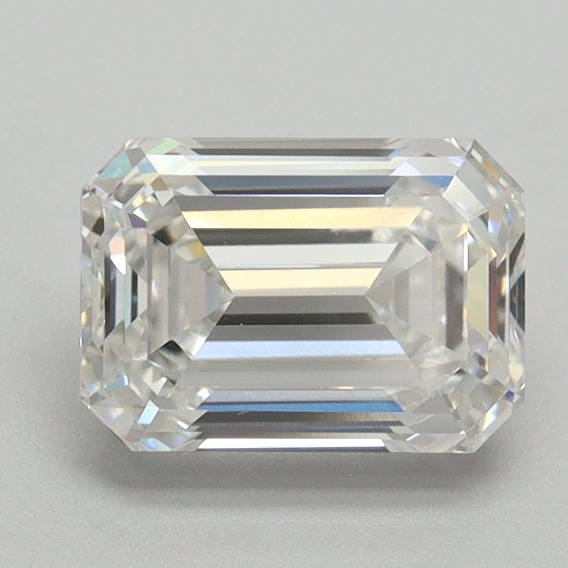 Loose Diamond - EMERALD 2.12ct F VS1: Loose Diamond - EMERALD 2.12ct F VS1 Source: This is a real non-mined Diamond that has been grown in a lab Shape: EMERALD Carats: 2.12 Color: F Clarity: VS1 Certification: NONE Video:
