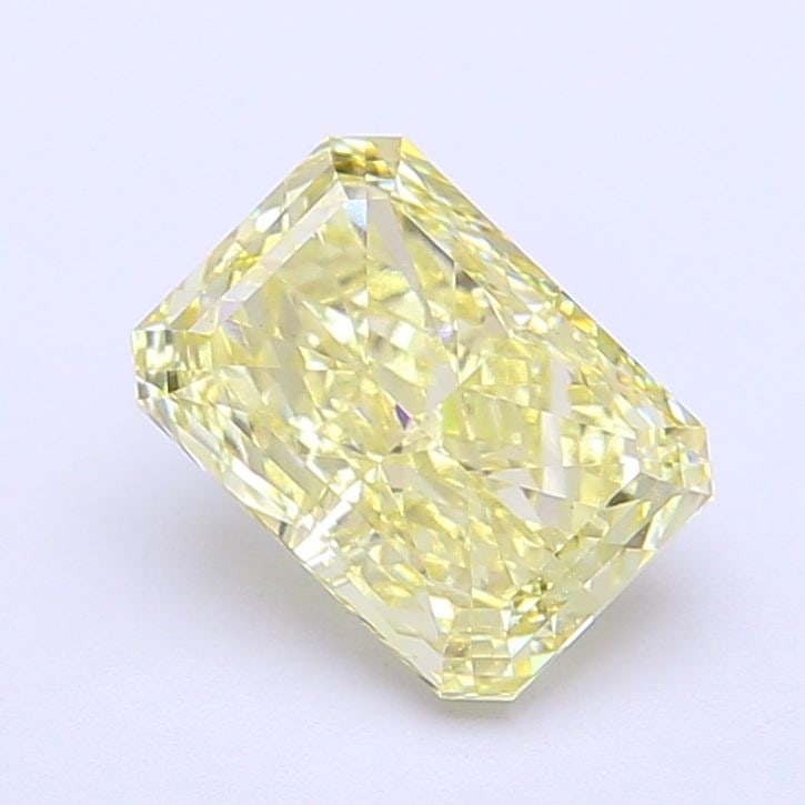 Loose Diamond - RADIANT 1.8ct Fancy Light Yellow VS1: Loose Diamond - RADIANT 1.8ct Fancy Light Yellow VS1 Source: This is a real non-mined Diamond that has been grown in a lab Shape: RADIANT Carats: 1.8 Color: Fancy Light Yellow Certification: IGI Video