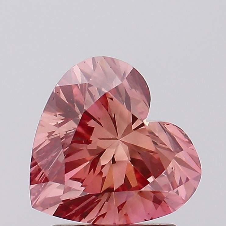 Loose Diamond - HEART 1.8ct Fancy Intense Brown Pink VS2: Loose Diamond - HEART 1.8ct Fancy Intense Brown Pink VS2 Source: This is a real non-mined Diamond that has been grown in a lab Shape: HEART Carats: 1.8 Color: Fancy Intense Brown Pink Certification: I