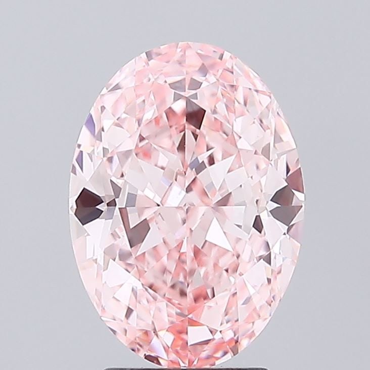 Loose Diamond - OVAL 3.23ct Fancy Vivid Pink VVS2: Loose Diamond - OVAL 3.23ct Fancy Vivid Pink VVS2 Source: This is a real non-mined Diamond that has been grown in a lab Shape: OVAL Carats: 3.23 Color: Fancy Vivid Pink Certification: IGI Video: