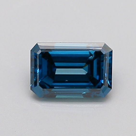 Loose Diamond - EMERALD 0.5ct Fancy Vivid Blue SI2: Loose Diamond - EMERALD 0.5ct Fancy Vivid Blue SI2 Source: This is a real non-mined Diamond that has been grown in a lab Shape: EMERALD Carats: 0.5 Color: Fancy Vivid Blue Certification: NONE The Diam