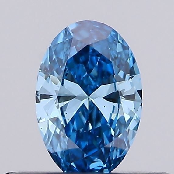 Loose Diamond - OVAL 0.19ct Fancy Vivid Blue VS1: Loose Diamond - OVAL 0.19ct Fancy Vivid Blue VS1 Source: This is a real non-mined Diamond that has been grown in a lab Shape: OVAL Carats: 0.19 Color: Fancy Vivid Blue Certification: IGI Video: