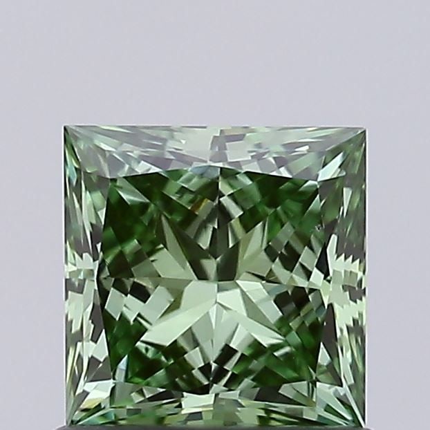 Loose Diamond - PRINCESS 0.74ct Fancy Vivid Green VS1: Loose Diamond - PRINCESS 0.74ct Fancy Vivid Green VS1 Source: This is a real non-mined Diamond that has been grown in a lab Shape: PRINCESS Carats: 0.74 Color: Fancy Vivid Green Certification: IGI Vid