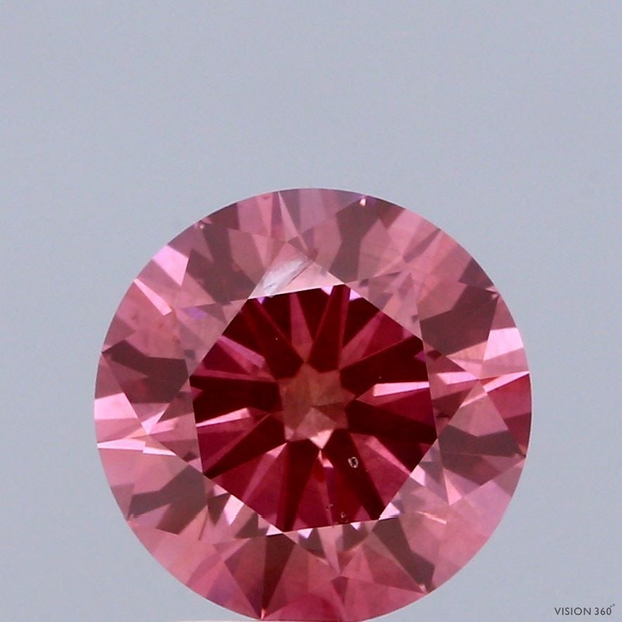 Ideal Loose Diamond - ROUND 3.0ct Fancy Vivid Red SI1: Ideal Loose Diamond - ROUND 3.0ct Fancy Vivid Red SI1 Source: This is a real non-mined Diamond that has been grown in a lab Shape: ROUND Carats: 3.0 Color: Fancy Vivid Red Certification: IGI Video: