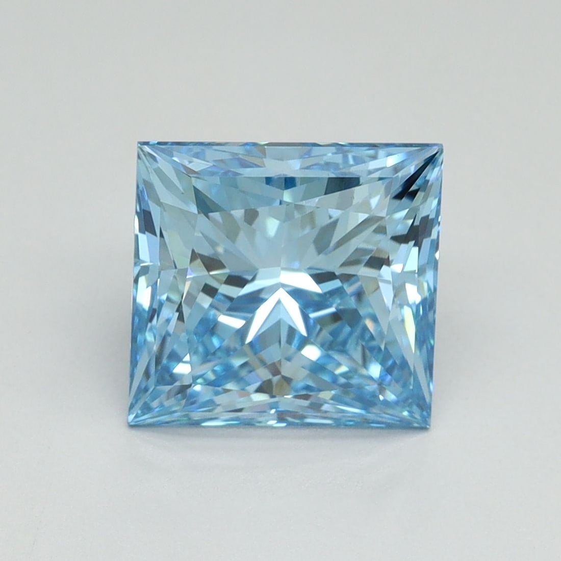 Loose Diamond - PRINCESS 3.1ct Fancy Vivid Blue VS1 (1 of 1)