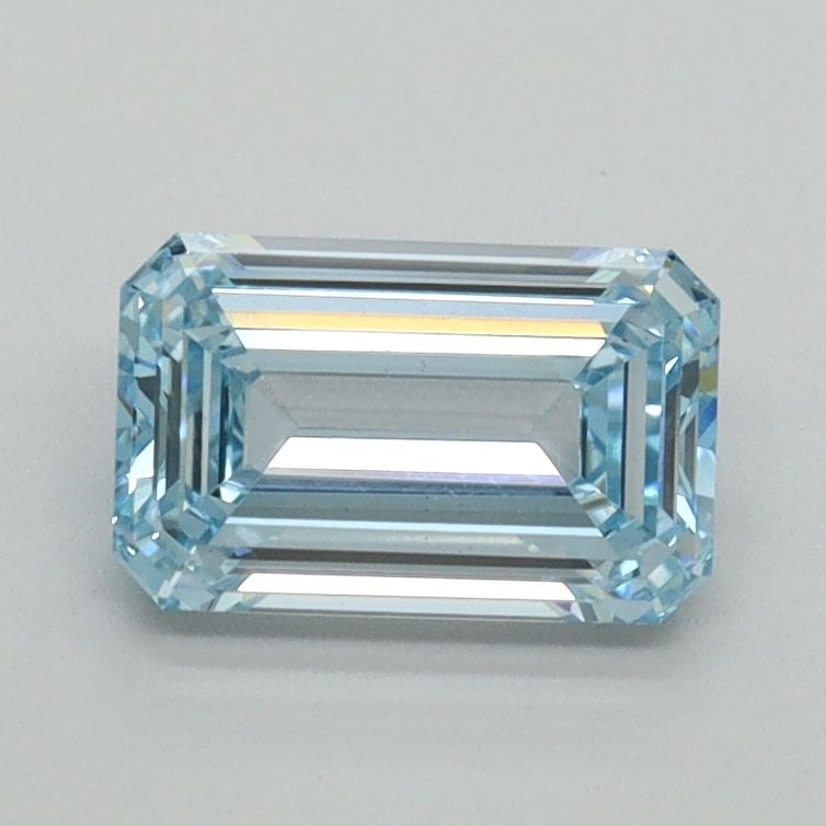Loose Diamond - EMERALD 1.0ct Fancy Intense Blue VS1: Loose Diamond - EMERALD 1.0ct Fancy Intense Blue VS1 Source: This is a real non-mined Diamond that has been grown in a lab Shape: EMERALD Carats: 1.0 Color: Fancy Intense Blue Certification: IGI Video