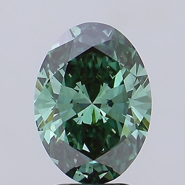 Loose Diamond - OVAL 3.0ct Fancy Vivid Green VS2: Loose Diamond - OVAL 3.0ct Fancy Vivid Green VS2 Source: This is a real non-mined Diamond that has been grown in a lab Shape: OVAL Carats: 3.0 Color: Fancy Vivid Green Certification: IGI Video: