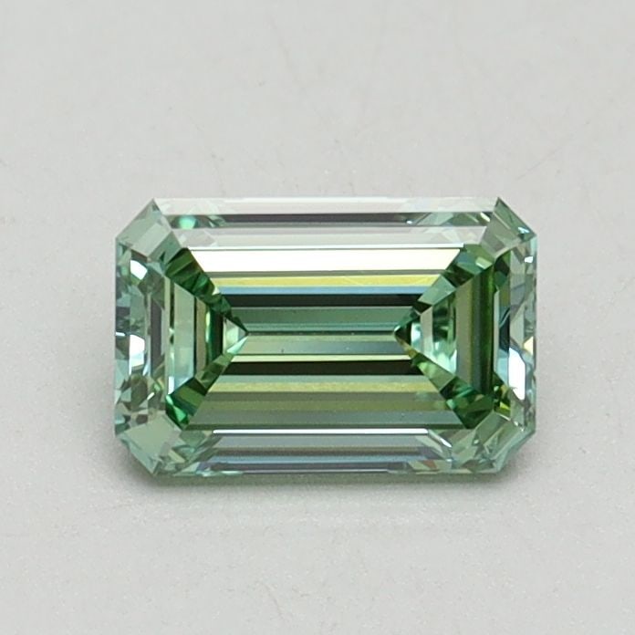 Loose Diamond - EMERALD 0.65ct Fancy Intense Green VS1: Loose Diamond - EMERALD 0.65ct Fancy Intense Green VS1 Source: This is a real non-mined Diamond that has been grown in a lab Shape: EMERALD Carats: 0.65 Color: Fancy Intense Green Certification: IGI V