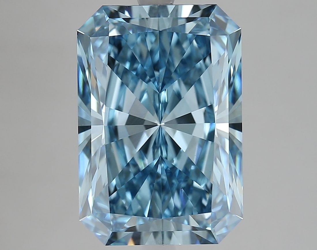 Loose Diamond - RADIANT 7.08ct Fancy Vivid Blue VS1 (1 of 1)