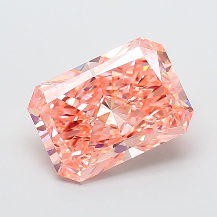 Loose Diamond - RADIANT 2.99ct Fancy Vivid Pink VS1: Loose Diamond - RADIANT 2.99ct Fancy Vivid Pink VS1 Source: This is a real non-mined Diamond that has been grown in a lab Shape: RADIANT Carats: 2.99 Color: Fancy Vivid Pink Certification: IGI Video: