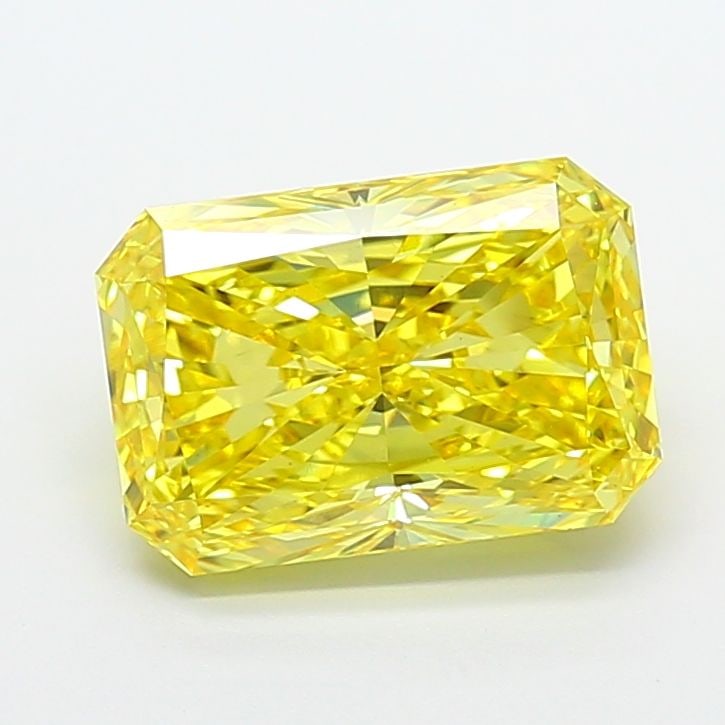 Loose Diamond - RADIANT 5.3ct Fancy Vivid Yellow VS1: Loose Diamond - RADIANT 5.3ct Fancy Vivid Yellow VS1 Source: This is a real non-mined Diamond that has been grown in a lab Shape: RADIANT Carats: 5.3 Color: Fancy Vivid Yellow Certification: IGI Video