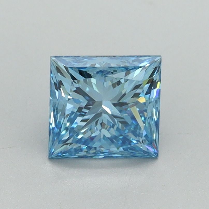 Loose Diamond - PRINCESS 1.16ct Fancy Vivid Blue VS1 (1 of 1)