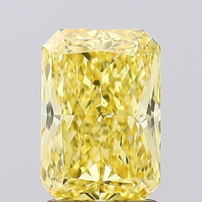 Loose Diamond - RADIANT 2.05ct Fancy Intense Yellow VS1: Loose Diamond - RADIANT 2.05ct Fancy Intense Yellow VS1 Source: This is a real non-mined Diamond that has been grown in a lab Shape: RADIANT Carats: 2.05 Color: Fancy Intense Yellow Certification: IGI