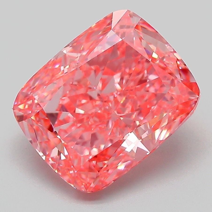 Loose Diamond - CUSHION MODIFIED 4.14ct Fancy Vivid Pink VVS2: Loose Diamond - CUSHION MODIFIED 4.14ct Fancy Vivid Pink VVS2 Source: This is a real non-mined Diamond that has been grown in a lab Shape: CUSHION MODIFIED Carats: 4.14 Color: Fancy Vivid Pink Certifi