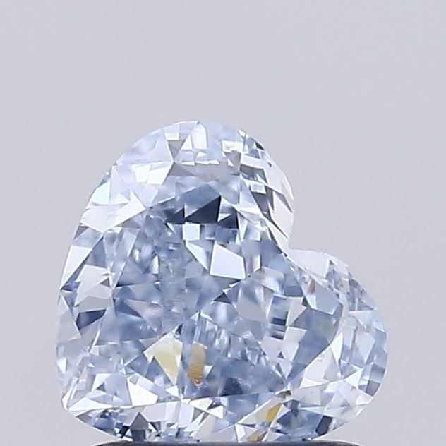 Loose Diamond - HEART 1.1ct Fancy Light Blue VS1: Loose Diamond - HEART 1.1ct Fancy Light Blue VS1 Source: This is a real non-mined Diamond that has been grown in a lab Shape: HEART Carats: 1.1 Color: Fancy Light Blue Certification: IGI Video:
