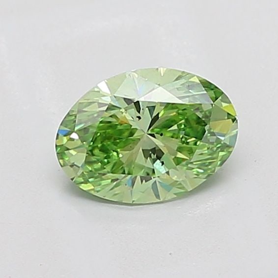 Loose Diamond - OVAL 1.02ct Fancy Vivid Green VVS2: Loose Diamond - OVAL 1.02ct Fancy Vivid Green VVS2 Source: This is a real non-mined Diamond that has been grown in a lab Shape: OVAL Carats: 1.02 Color: Fancy Vivid Green Certification: IGI Video: