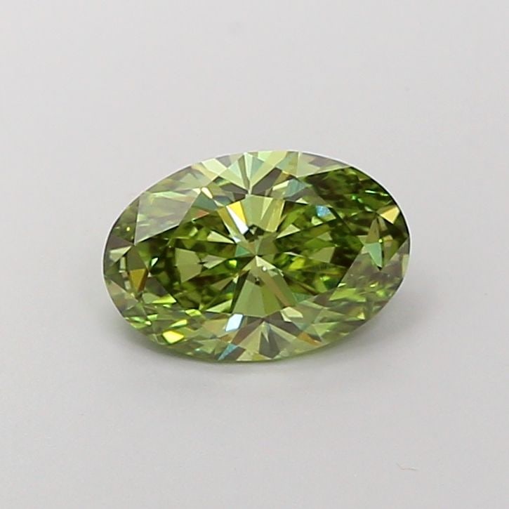 Loose Diamond - OVAL 1.52ct Fancy Vivid Green VS2: Loose Diamond - OVAL 1.52ct Fancy Vivid Green VS2 Source: This is a real non-mined Diamond that has been grown in a lab Shape: OVAL Carats: 1.52 Color: Fancy Vivid Green Certification: IGI Video: