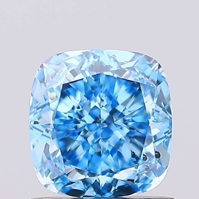 Loose Diamond - CUSHION MODIFIED 1.0ct Fancy Vivid Blue SI1: Loose Diamond - CUSHION MODIFIED 1.0ct Fancy Vivid Blue SI1 Source: This is a real non-mined Diamond that has been grown in a lab Shape: CUSHION MODIFIED Carats: 1.0 Color: Fancy Vivid Blue Certificat