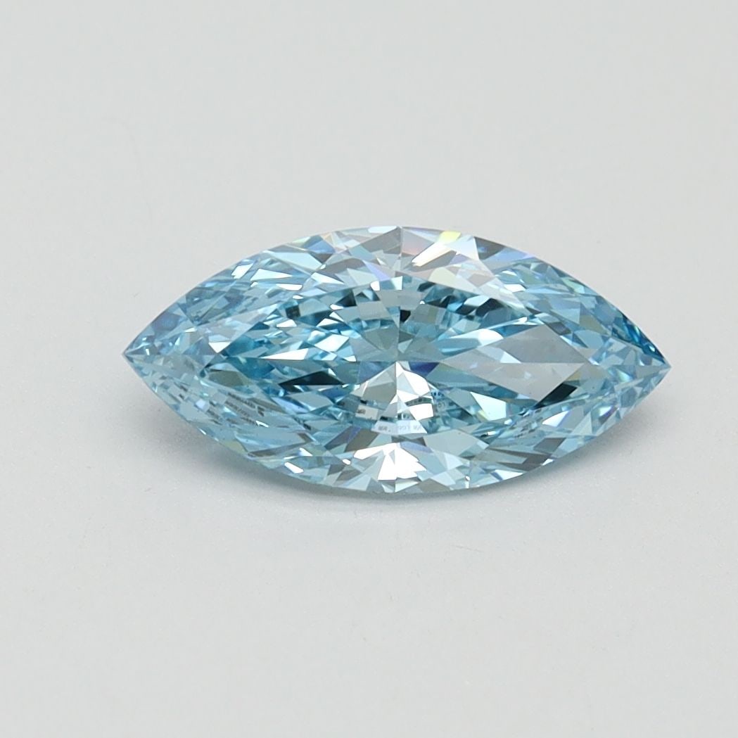 Loose Diamond - MARQUISE 1.01ct Fancy Vivid Blue VS1: Loose Diamond - MARQUISE 1.01ct Fancy Vivid Blue VS1 Source: This is a real non-mined Diamond that has been grown in a lab Shape: MARQUISE Carats: 1.01 Color: Fancy Vivid Blue Certification: IGI Video