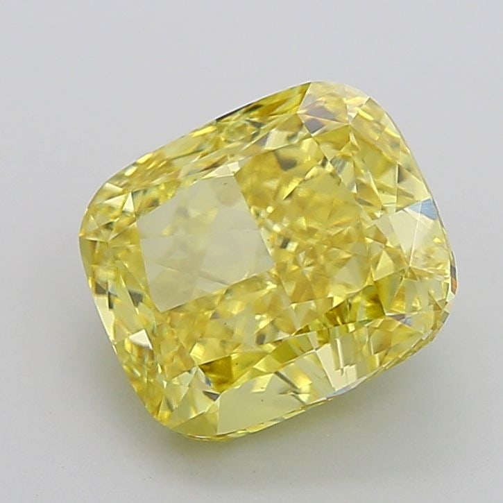 Loose Diamond - CUSHION MODIFIED 6.53ct Fancy Intense Yellow VS1: Loose Diamond - CUSHION MODIFIED 6.53ct Fancy Intense Yellow VS1 Source: This is a real non-mined Diamond that has been grown in a lab Shape: CUSHION MODIFIED Carats: 6.53 Color: Fancy Intense Yellow 