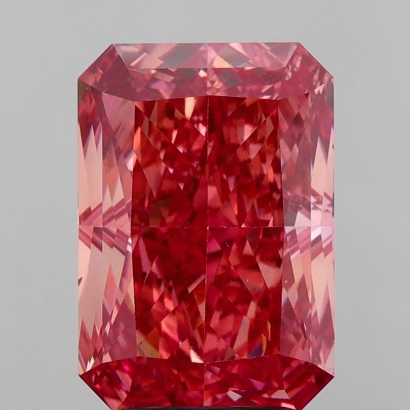 Loose Diamond - RADIANT 4.01ct Fancy Vivid Brownish Pink VS1 (1 of 1)