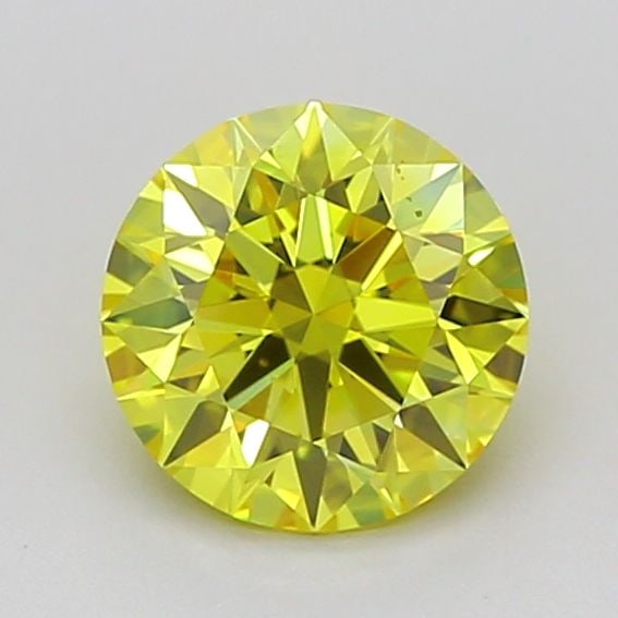 Ideal Loose Diamond - ROUND 1.05ct Fancy Vivid Yellow VS1: Ideal Loose Diamond - ROUND 1.05ct Fancy Vivid Yellow VS1 Source: This is a real non-mined Diamond that has been grown in a lab Shape: ROUND Carats: 1.05 Color: Fancy Vivid Yellow Certification: IGI V