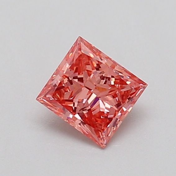 Loose Diamond - PRINCESS 0.43ct Fancy Vivid Pink VS1: Loose Diamond - PRINCESS 0.43ct Fancy Vivid Pink VS1 Source: This is a real non-mined Diamond that has been grown in a lab Shape: PRINCESS Carats: 0.43 Color: Fancy Vivid Pink Certification: IGI Video