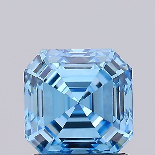 Loose Diamond - ASSCHER 1.04ct Fancy Vivid Blue VVS2: Loose Diamond - ASSCHER 1.04ct Fancy Vivid Blue VVS2 Source: This is a real non-mined Diamond that has been grown in a lab Shape: ASSCHER Carats: 1.04 Color: Fancy Vivid Blue Certification: IGI Video: