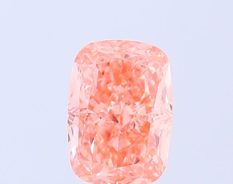 Loose Diamond - CUSHION MODIFIED 2.04ct Fancy Vivid Orange Pink VS1: Loose Diamond - CUSHION MODIFIED 2.04ct Fancy Vivid Orange Pink VS1 Source: This is a real non-mined Diamond that has been grown in a lab Shape: CUSHION MODIFIED Carats: 2.04 Color: Fancy Vivid Orange