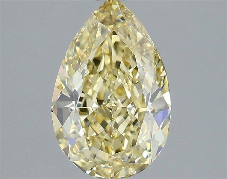 Loose Diamond - PEAR 2.09ct Fancy Intense Yellow VS1: Loose Diamond - PEAR 2.09ct Fancy Intense Yellow VS1 Source: This is a real non-mined Diamond that has been grown in a lab Shape: PEAR Carats: 2.09 Color: Fancy Intense Yellow Certification: IGI Video