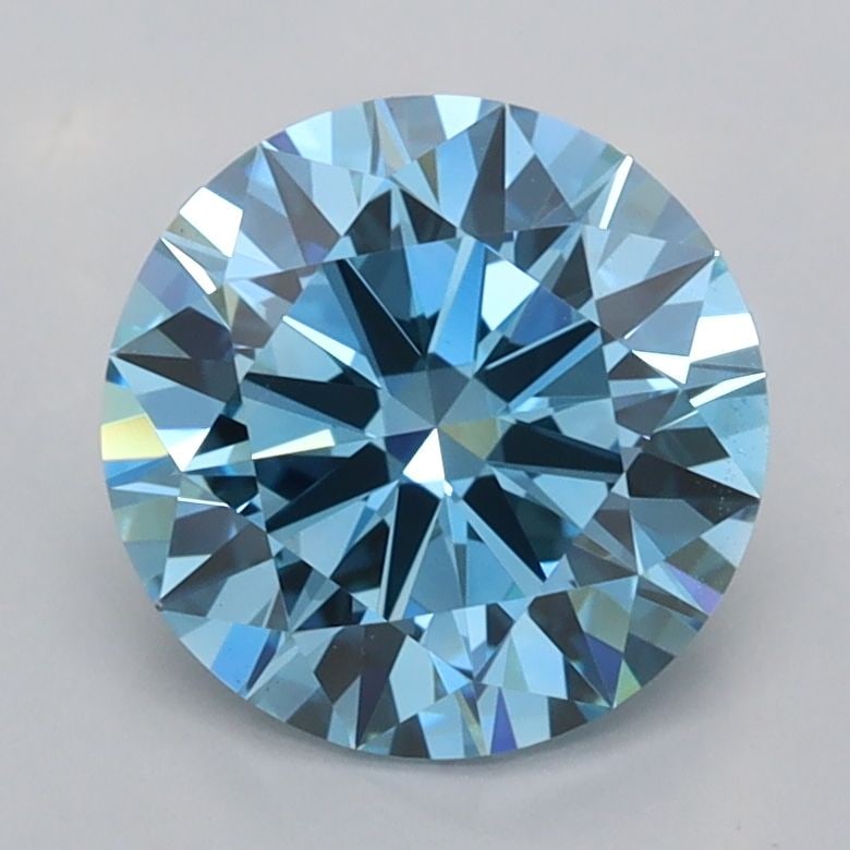 Ideal Loose Diamond - ROUND 2.02ct Fancy Vivid Blue VVS2: Ideal Loose Diamond - ROUND 2.02ct Fancy Vivid Blue VVS2 Source: This is a real non-mined Diamond that has been grown in a lab Shape: ROUND Carats: 2.02 Color: Fancy Vivid Blue Certification: IGI Vide
