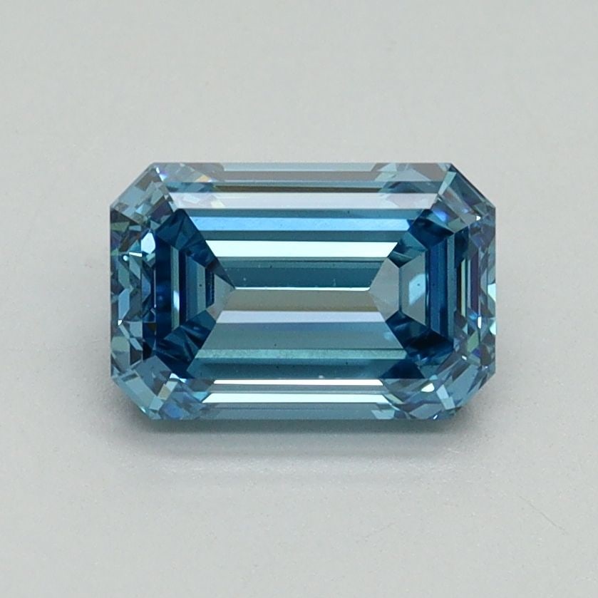 Loose Diamond - EMERALD 1.2ct Fancy Vivid Blue VS1 (1 of 1)