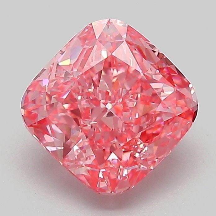 Loose Diamond - CUSHION MODIFIED 2.03ct Fancy Vivid Pink VS1: Loose Diamond - CUSHION MODIFIED 2.03ct Fancy Vivid Pink VS1 Source: This is a real non-mined Diamond that has been grown in a lab Shape: CUSHION MODIFIED Carats: 2.03 Color: Fancy Vivid Pink Certific