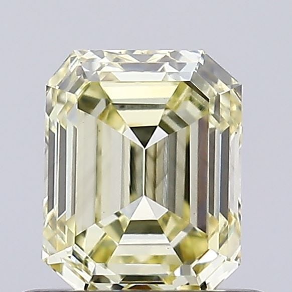 Loose Diamond - EMERALD 0.69ct Fancy Light Yellow VS1: Loose Diamond - EMERALD 0.69ct Fancy Light Yellow VS1 Source: This is a real non-mined Diamond that has been grown in a lab Shape: EMERALD Carats: 0.69 Color: Fancy Light Yellow Certification: IGI Vid