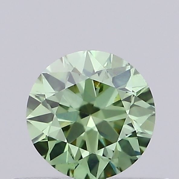 Loose Diamond - ROUND 0.33ct Fancy Vivid Green VS1: Loose Diamond - ROUND 0.33ct Fancy Vivid Green VS1 Source: This is a real non-mined Diamond that has been grown in a lab Shape: ROUND Carats: 0.33 Color: Fancy Vivid Green Certification: IGI Video:
