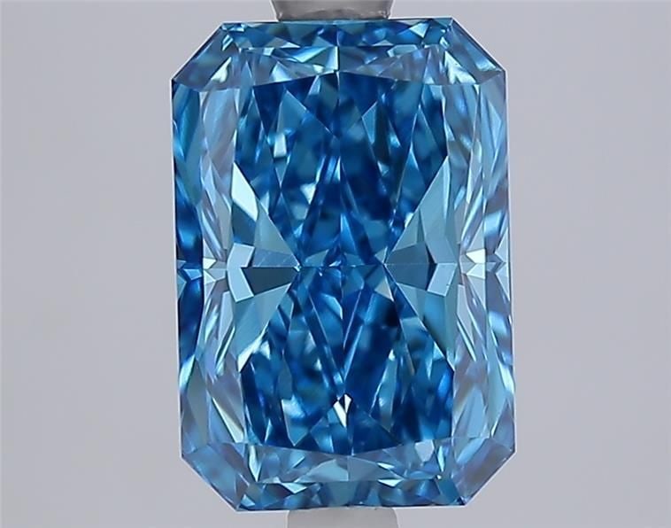 Loose Diamond - RADIANT 2.57ct Fancy Vivid Blue VVS1: Loose Diamond - RADIANT 2.57ct Fancy Vivid Blue VVS1 Source: This is a real non-mined Diamond that has been grown in a lab Shape: RADIANT Carats: 2.57 Color: Fancy Vivid Blue Certification: IGI Video:
