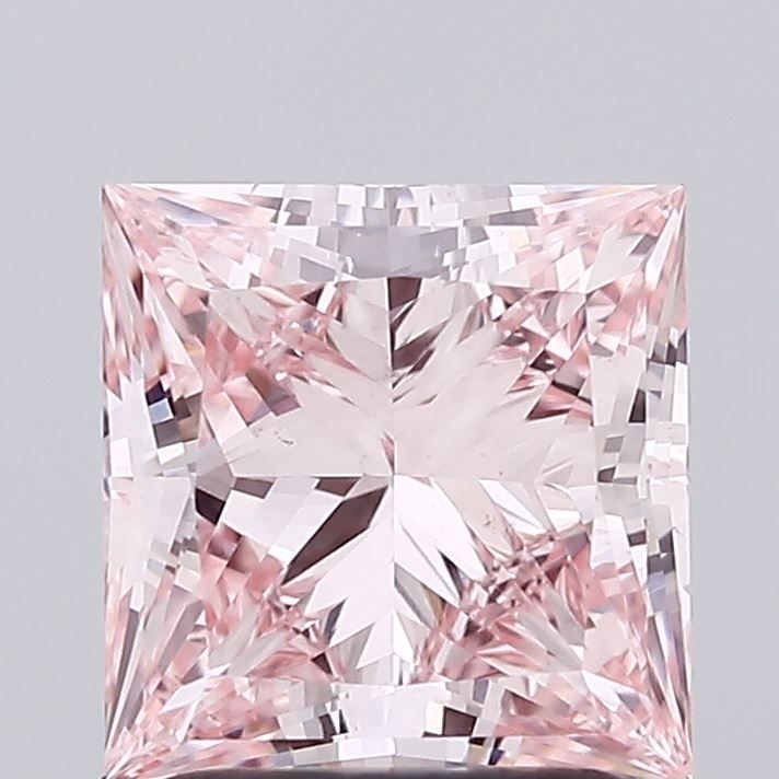 Loose Diamond - PRINCESS 2.14ct Fancy Intense Pink VS1: Loose Diamond - PRINCESS 2.14ct Fancy Intense Pink VS1 Source: This is a real non-mined Diamond that has been grown in a lab Shape: PRINCESS Carats: 2.14 Color: Fancy Intense Pink Certification: IGI V