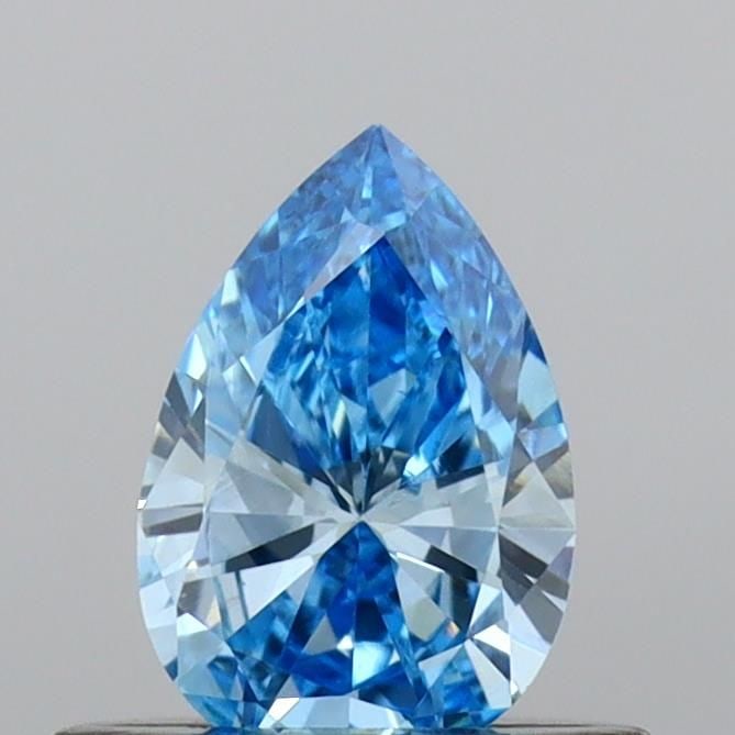 Loose Diamond - PEAR 0.41ct Fancy Vivid Blue VVS2: Loose Diamond - PEAR 0.41ct Fancy Vivid Blue VVS2 Source: This is a real non-mined Diamond that has been grown in a lab Shape: PEAR Carats: 0.41 Color: Fancy Vivid Blue Certification: IGI Video: