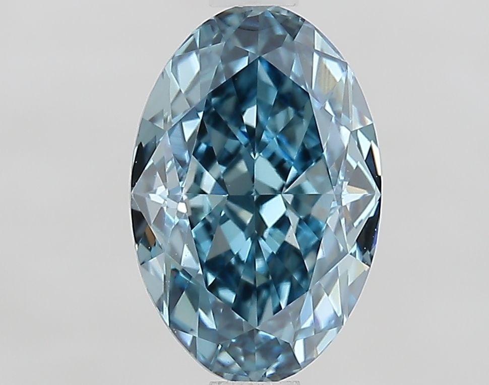 Loose Diamond - OVAL 1.55ct Fancy Vivid Blue VVS2: Loose Diamond - OVAL 1.55ct Fancy Vivid Blue VVS2 Source: This is a real non-mined Diamond that has been grown in a lab Shape: OVAL Carats: 1.55 Color: Fancy Vivid Blue Certification: IGI Video: