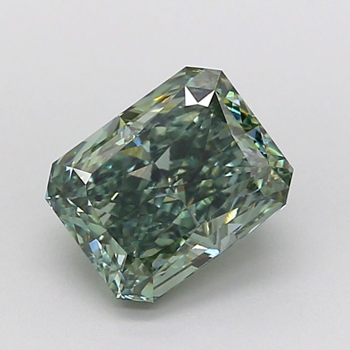 Loose Diamond - RADIANT 2.0ct Fancy Vivid Green VS1: Loose Diamond - RADIANT 2.0ct Fancy Vivid Green VS1 Source: This is a real non-mined Diamond that has been grown in a lab Shape: RADIANT Carats: 2.0 Color: Fancy Vivid Green Certification: IGI Video: