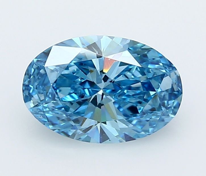 Loose Diamond - OVAL 2.06ct Fancy Vivid Blue VS1: Loose Diamond - OVAL 2.06ct Fancy Vivid Blue VS1 Source: This is a real non-mined Diamond that has been grown in a lab Shape: OVAL Carats: 2.06 Color: Fancy Vivid Blue Certification: IGI Video: