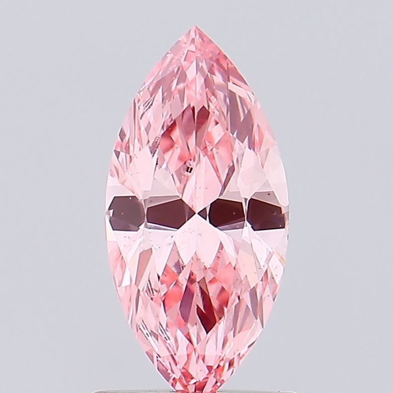 Loose Diamond - MARQUISE 0.96ct Fancy Vivid Pink VS1: Loose Diamond - MARQUISE 0.96ct Fancy Vivid Pink VS1 Source: This is a real non-mined Diamond that has been grown in a lab Shape: MARQUISE Carats: 0.96 Color: Fancy Vivid Pink Certification: IGI Video