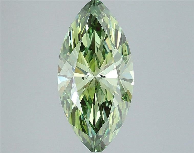 Loose Diamond - MARQUISE 3.53ct Fancy Vivid Green VS2: Loose Diamond - MARQUISE 3.53ct Fancy Vivid Green VS2 Source: This is a real non-mined Diamond that has been grown in a lab Shape: MARQUISE Carats: 3.53 Color: Fancy Vivid Green Certification: IGI Vid