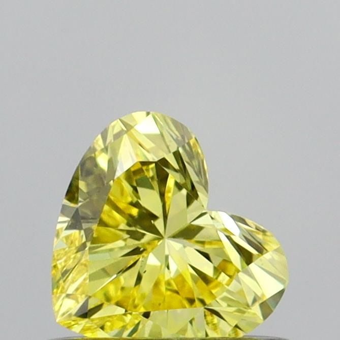 Loose Diamond - HEART 0.42ct Fancy Vivid Yellow VS2: Loose Diamond - HEART 0.42ct Fancy Vivid Yellow VS2 Source: This is a real non-mined Diamond that has been grown in a lab Shape: HEART Carats: 0.42 Color: Fancy Vivid Yellow Certification: IGI Video: