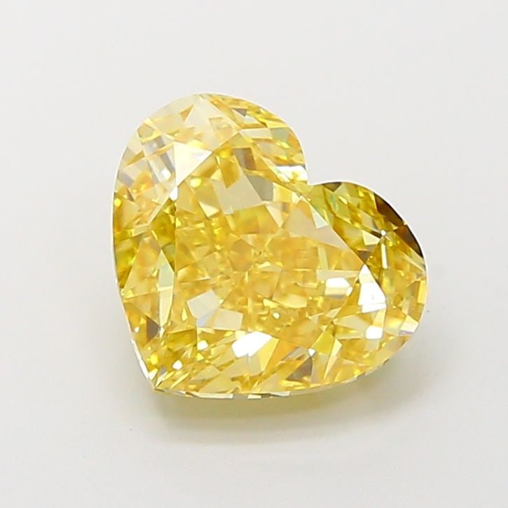 Loose Diamond - HEART 4.32ct Fancy Intense Yellow VS1: Loose Diamond - HEART 4.32ct Fancy Intense Yellow VS1 Source: This is a real non-mined Diamond that has been grown in a lab Shape: HEART Carats: 4.32 Color: Fancy Intense Yellow Certification: IGI Vid