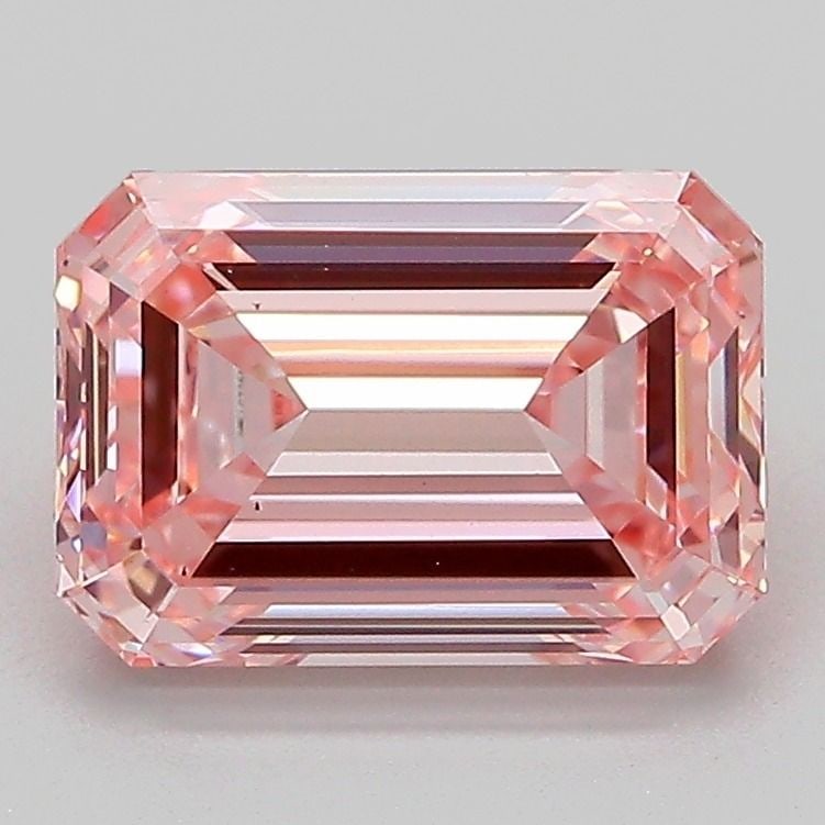 Loose Diamond - EMERALD 2.53ct Fancy Intense Pink VS2: Loose Diamond - EMERALD 2.53ct Fancy Intense Pink VS2 Source: This is a real non-mined Diamond that has been grown in a lab Shape: EMERALD Carats: 2.53 Color: Fancy Intense Pink Certification: IGI Vid