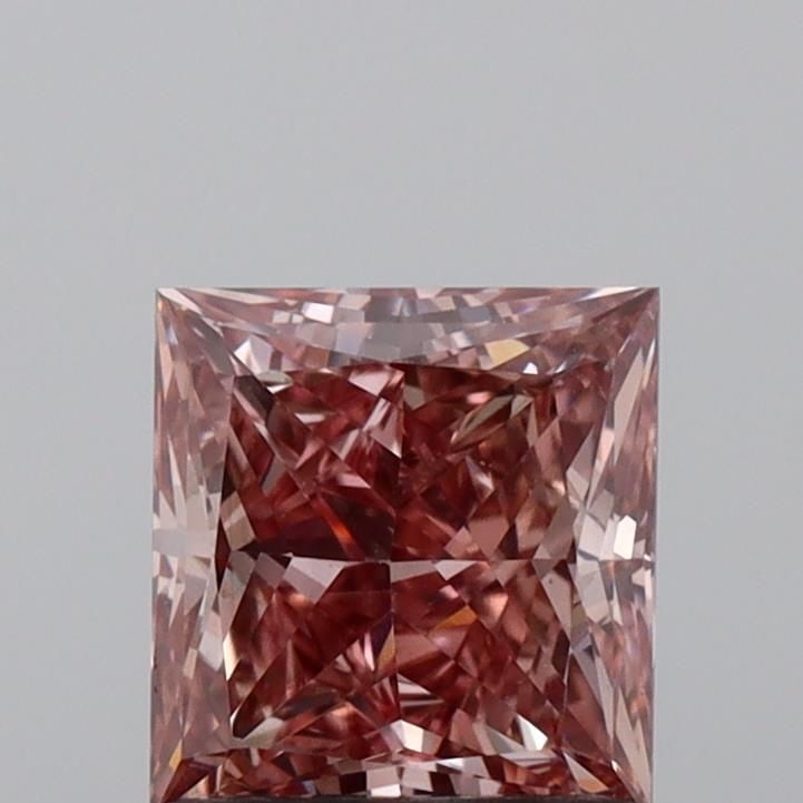 Loose Diamond - PRINCESS 1.01ct Fancy Intense Brown Pink VS2 (1 of 1)