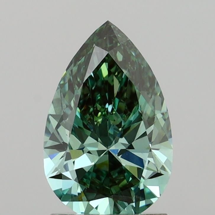 Loose Diamond - PEAR 1.62ct Fancy Vivid Green VVS2: Loose Diamond - PEAR 1.62ct Fancy Vivid Green VVS2 Source: This is a real non-mined Diamond that has been grown in a lab Shape: PEAR Carats: 1.62 Color: Fancy Vivid Green Certification: IGI Video: