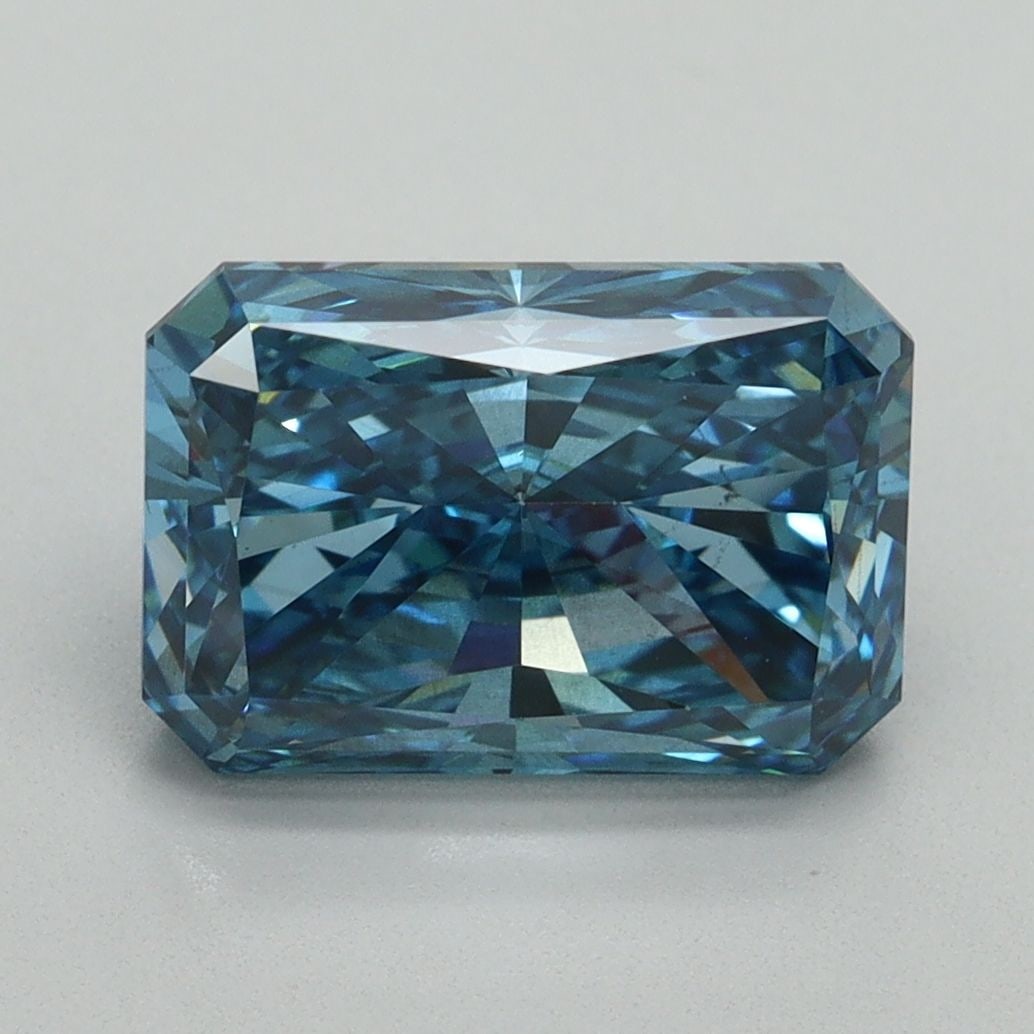 Loose Diamond - RADIANT 3.16ct Fancy Vivid Blue SI1: Loose Diamond - RADIANT 3.16ct Fancy Vivid Blue SI1 Source: This is a real non-mined Diamond that has been grown in a lab Shape: RADIANT Carats: 3.16 Color: Fancy Vivid Blue Certification: IGI Video:
